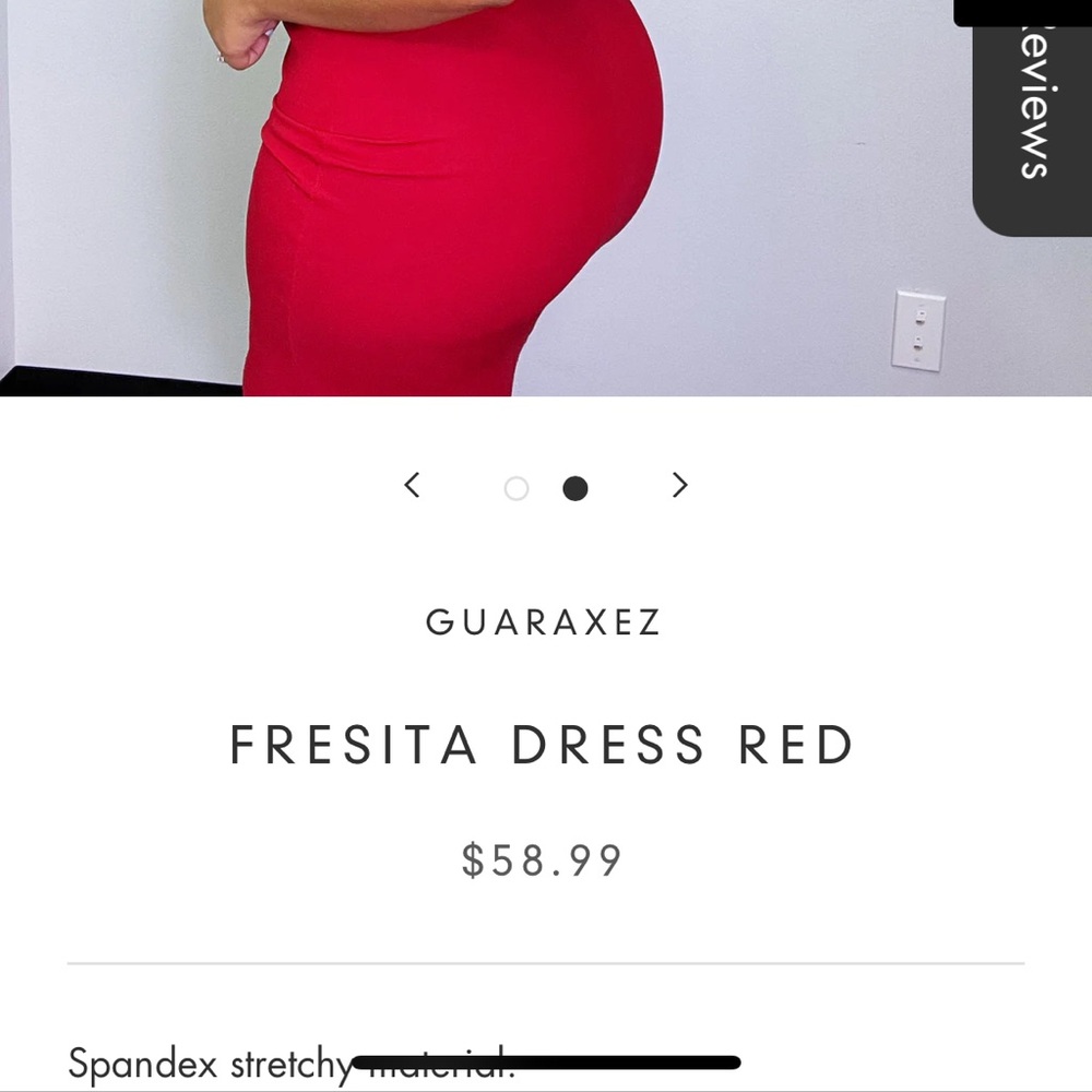 Red Ruffled Off-the-Shoulder Mini Dress - Picture 7 of 7